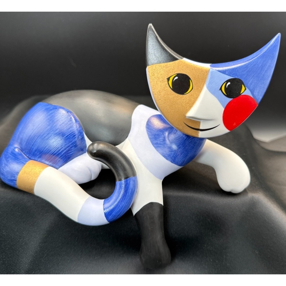 Goebel Rosina Wachtmeister Cat Shelf Sitter GIULIA Art Déco ***LARGER ***RARE***